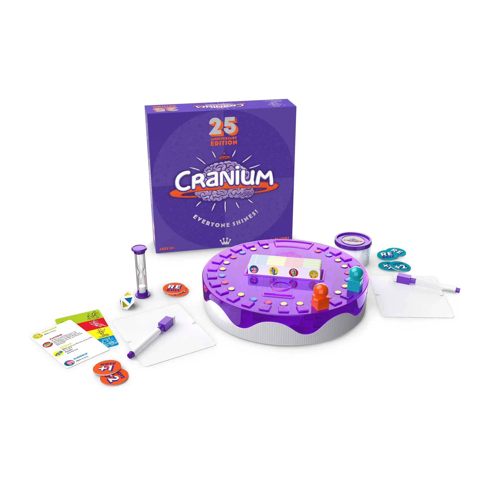 Cranium board game with various activity components